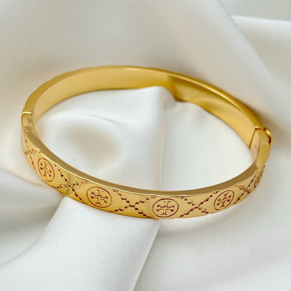 Tory Burch Elegant Gold Bangle Bracelet